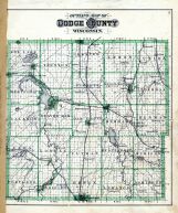 Outline County Map, Dodge County 1890